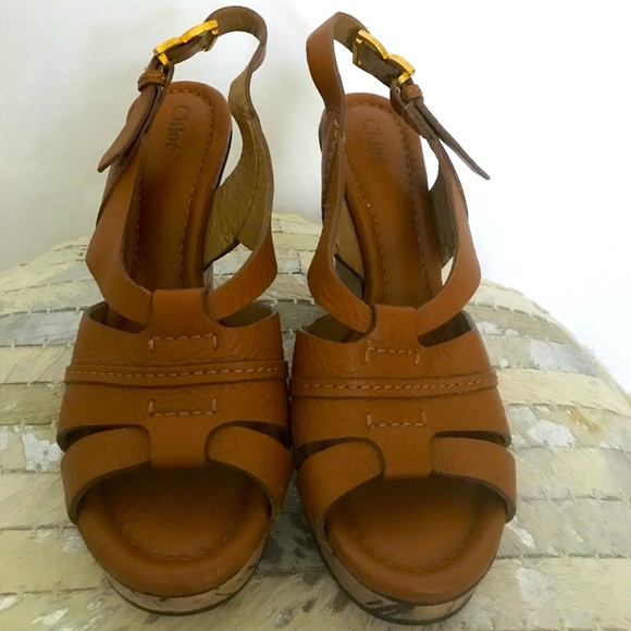 CHLOE Collection Wedge Cork Sandal - Picture 4 of 8